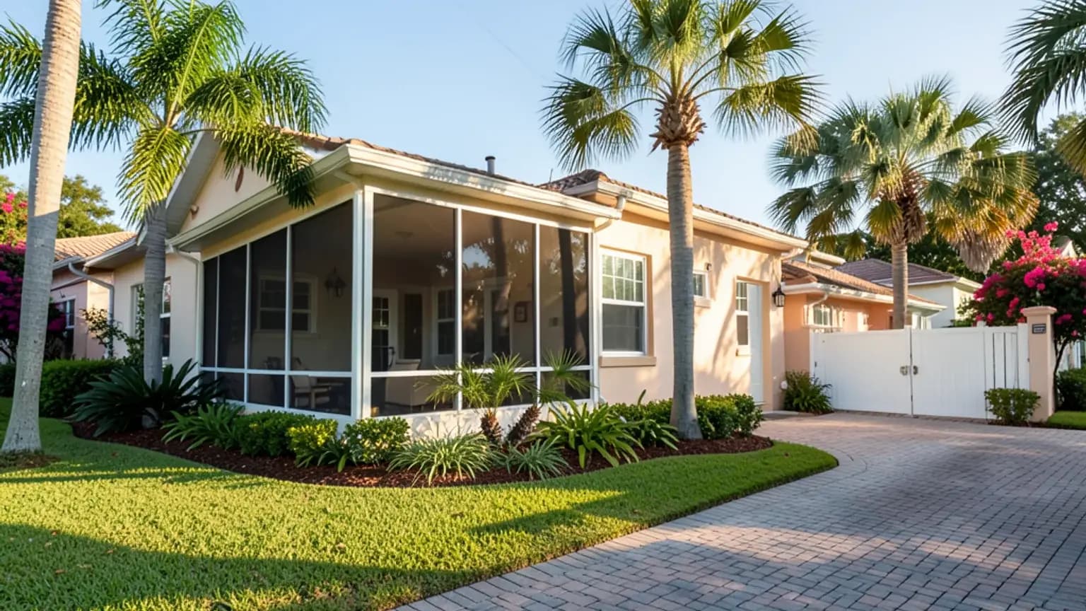 Naples, Florida — neighborhood after a fire damage loss.