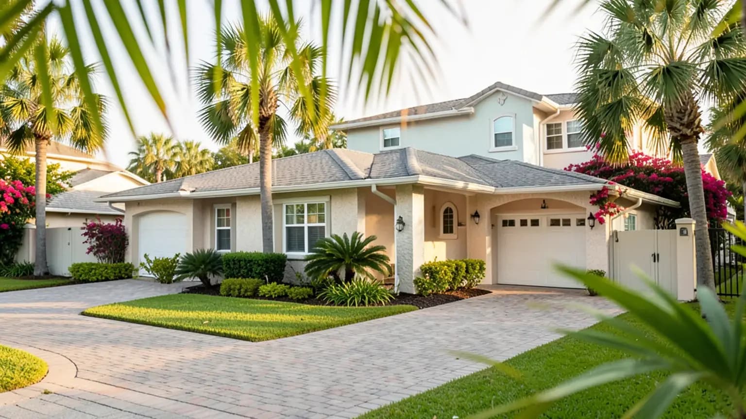 Naples, Florida — neighborhood after a flood damage loss.