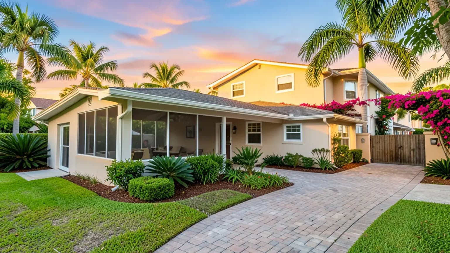 Fort Myers, Florida — neighborhood after a water damage loss.