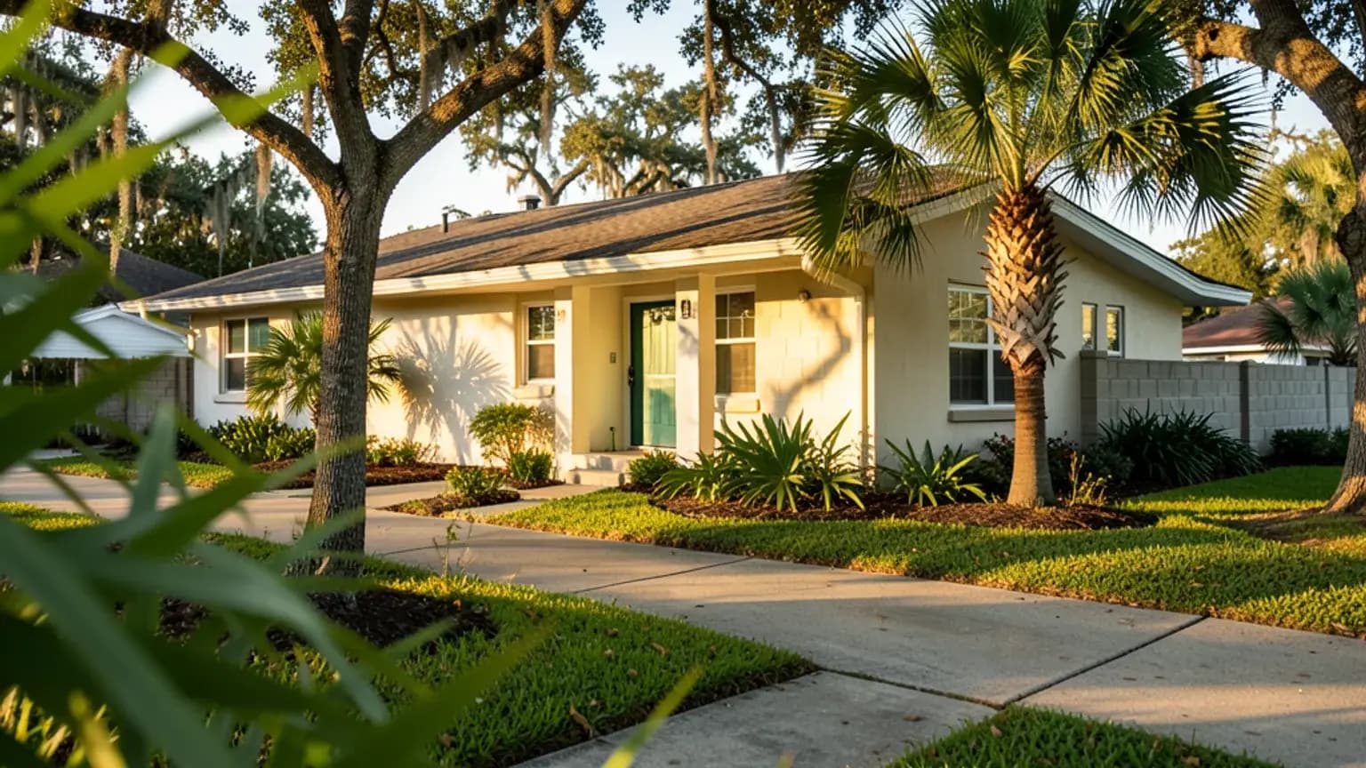Tampa, Florida — neighborhood after a flood damage loss.