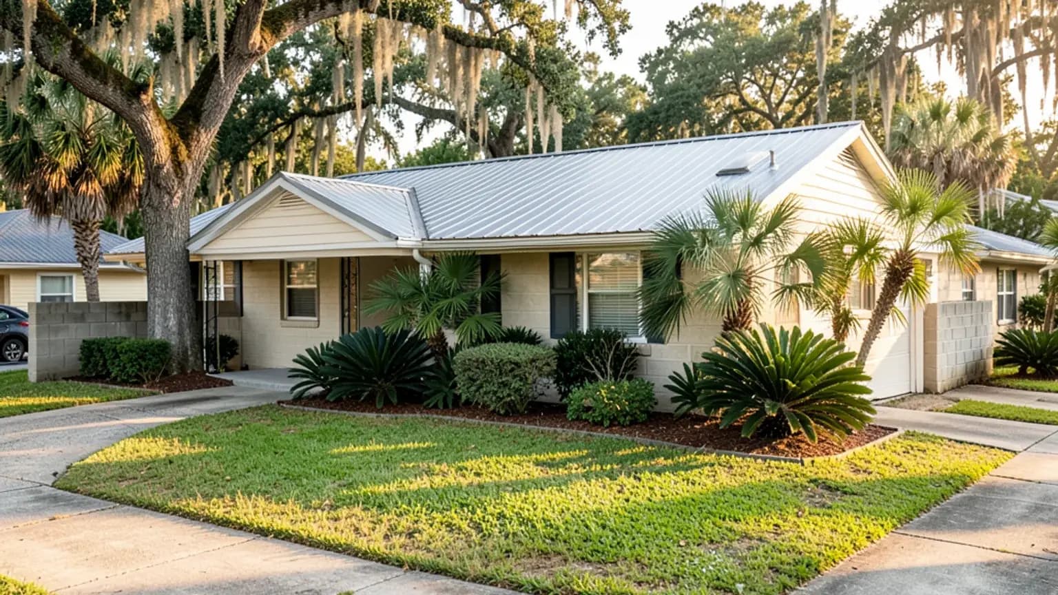 Tampa, Florida — neighborhood after a fire damage loss.