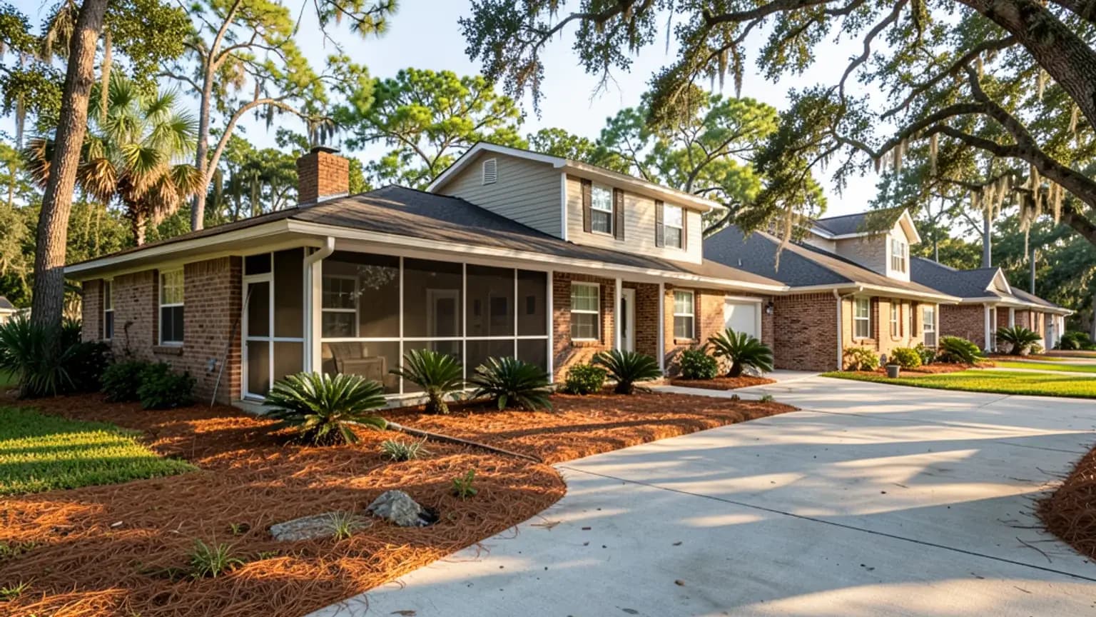 Aerial view of Clay County, Florida