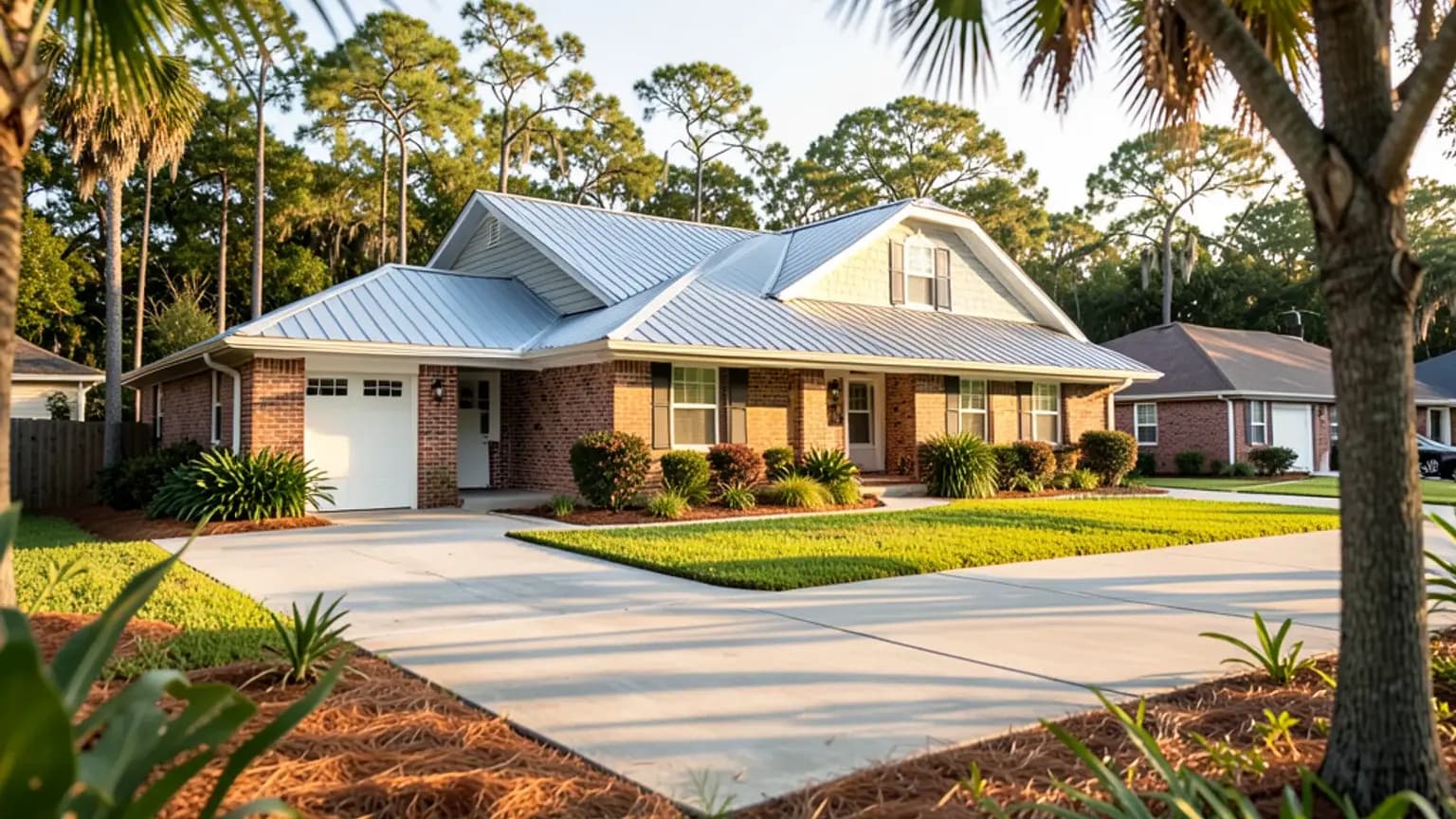 Jacksonville, Florida — neighborhood after a roof damage loss.