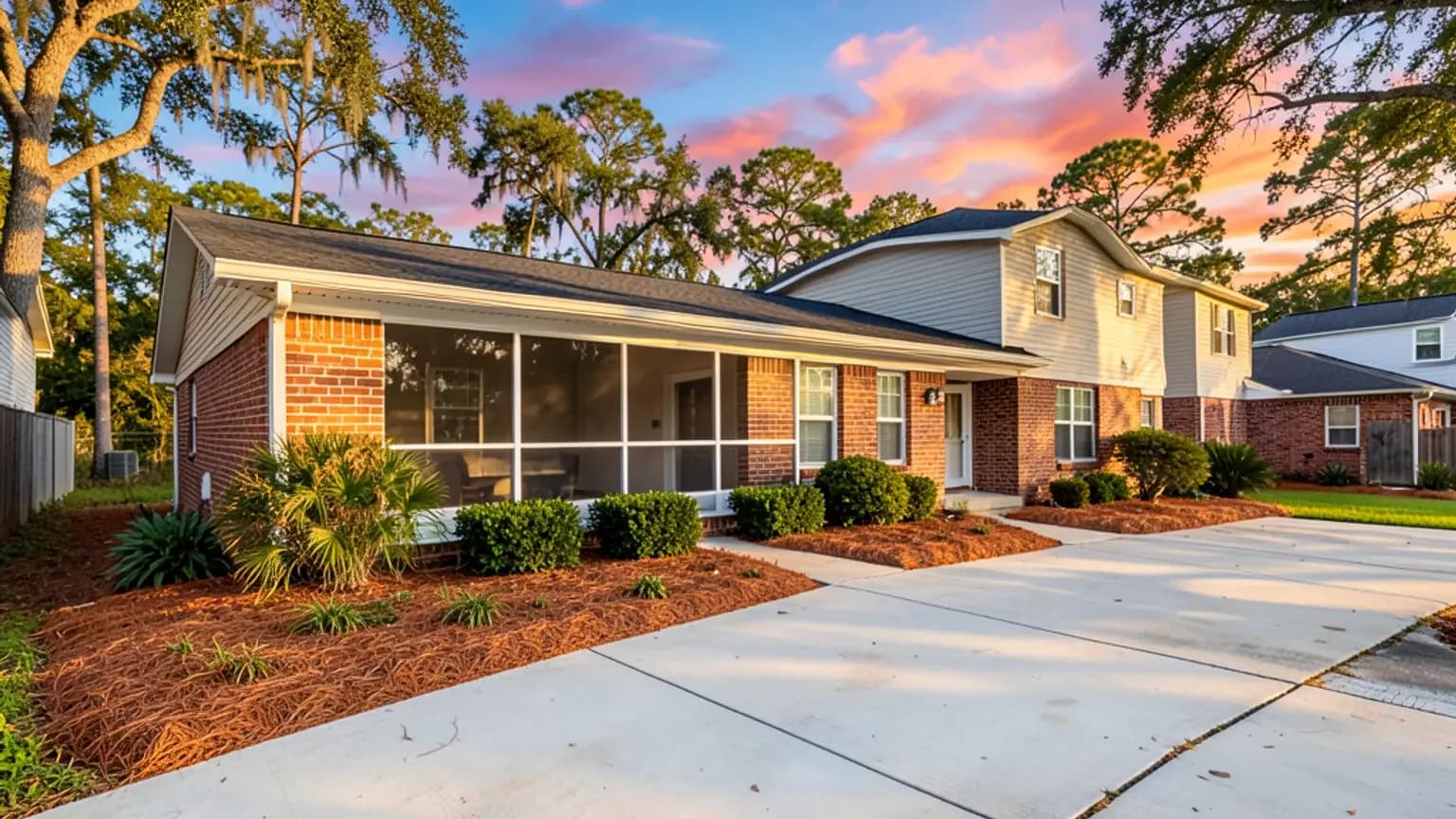 Jacksonville, Florida — neighborhood after a flood damage loss.