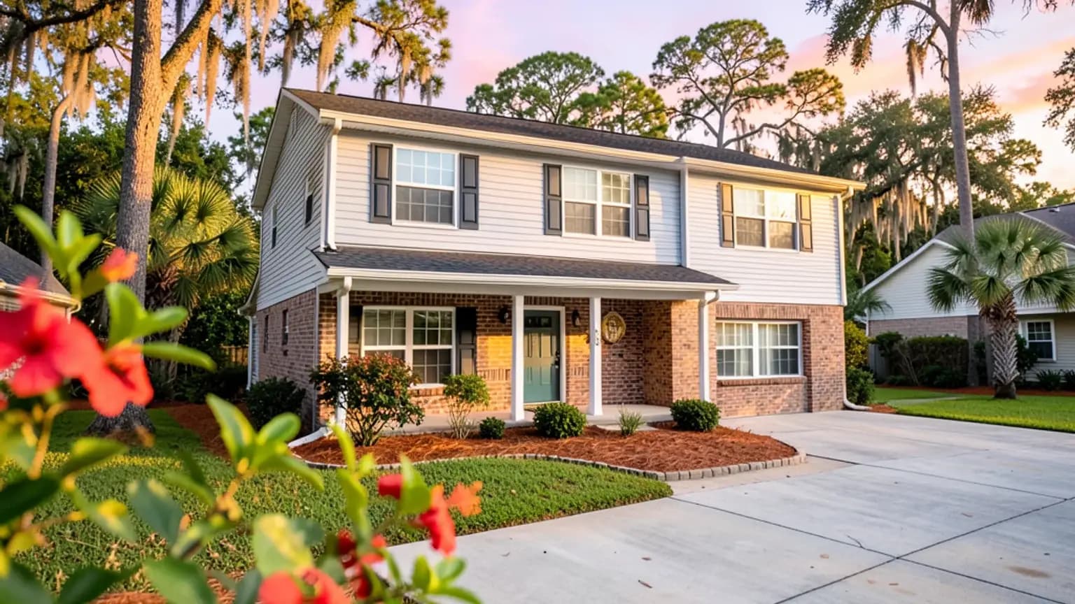 Aerial view of St. Johns County, Florida
