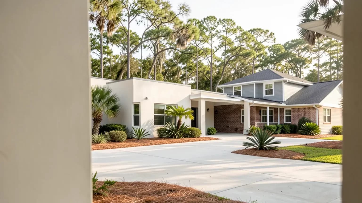 Aerial view of Nassau County, Florida