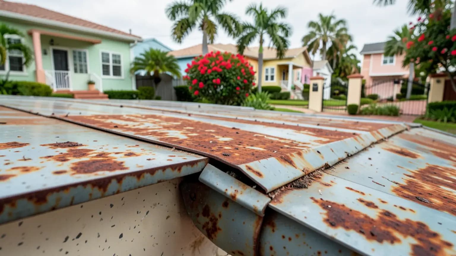 Roof Damage typical to Florida Jacksonville claims.