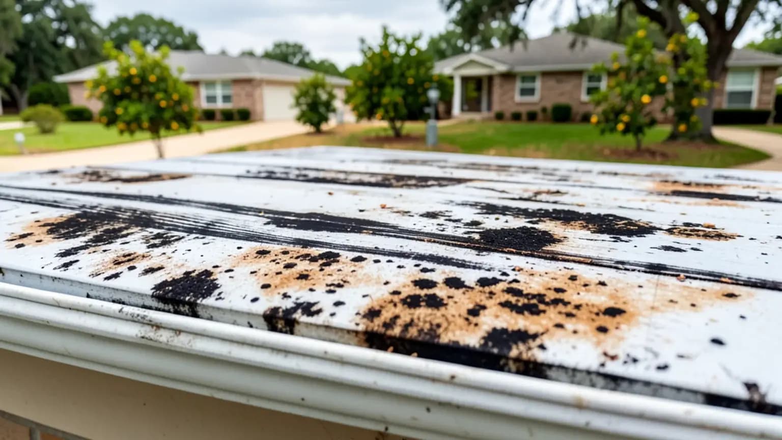 Roof Damage typical to Florida Tampa claims.