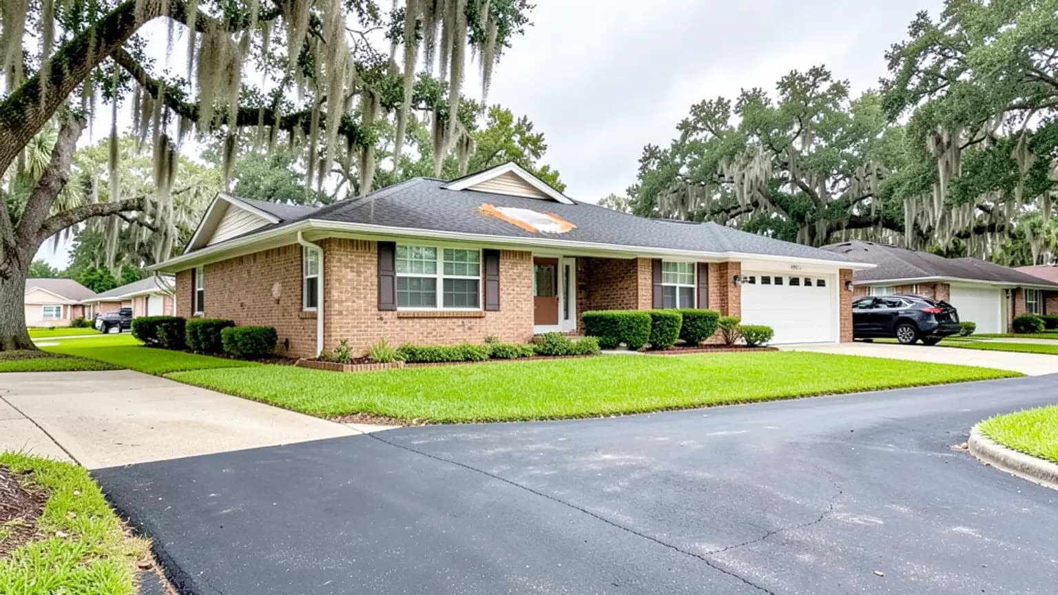 Florida home with roof damage