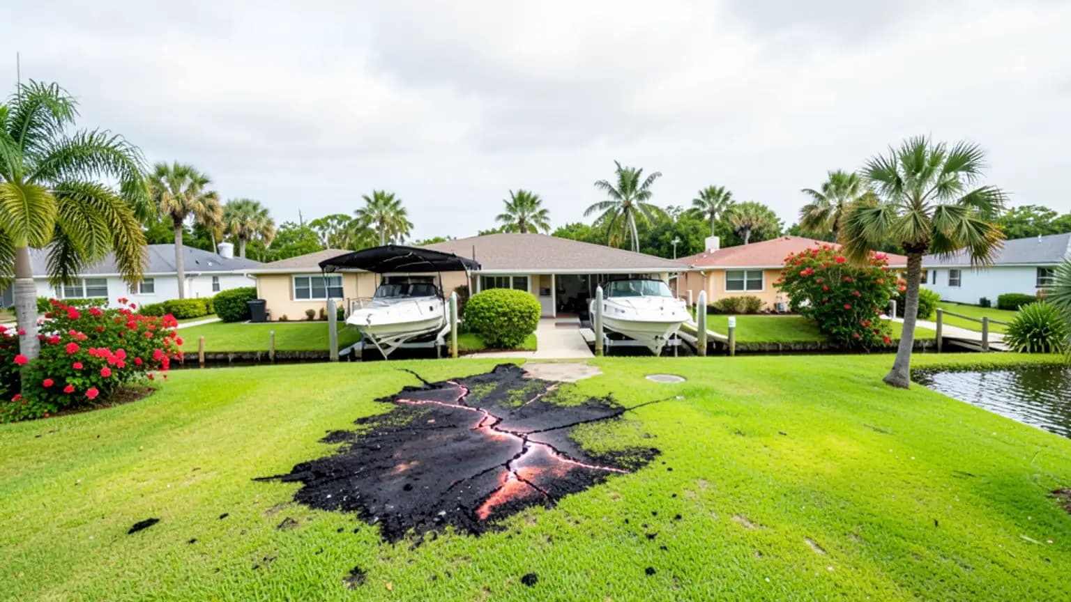 Satellite Dish Mount Damage claim scenario