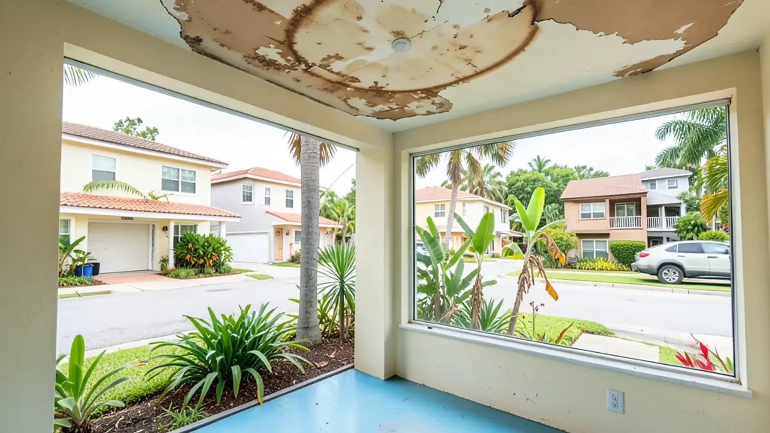 Water Damage typical to Florida Fort Lauderdale claims.