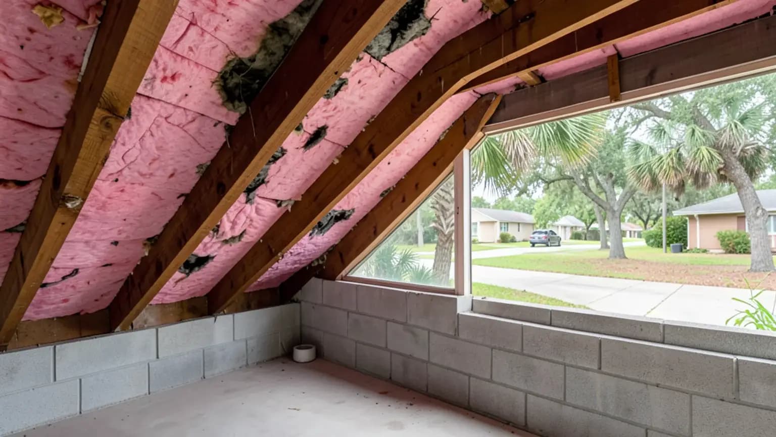 Carpet wicking caused damage beyond immediate area.