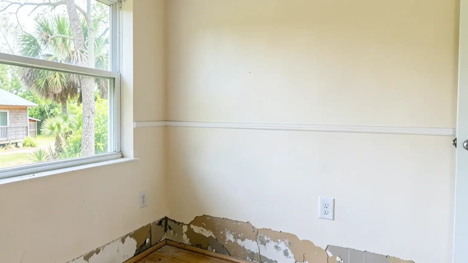 Ceiling Water Damage claim scenario photograph