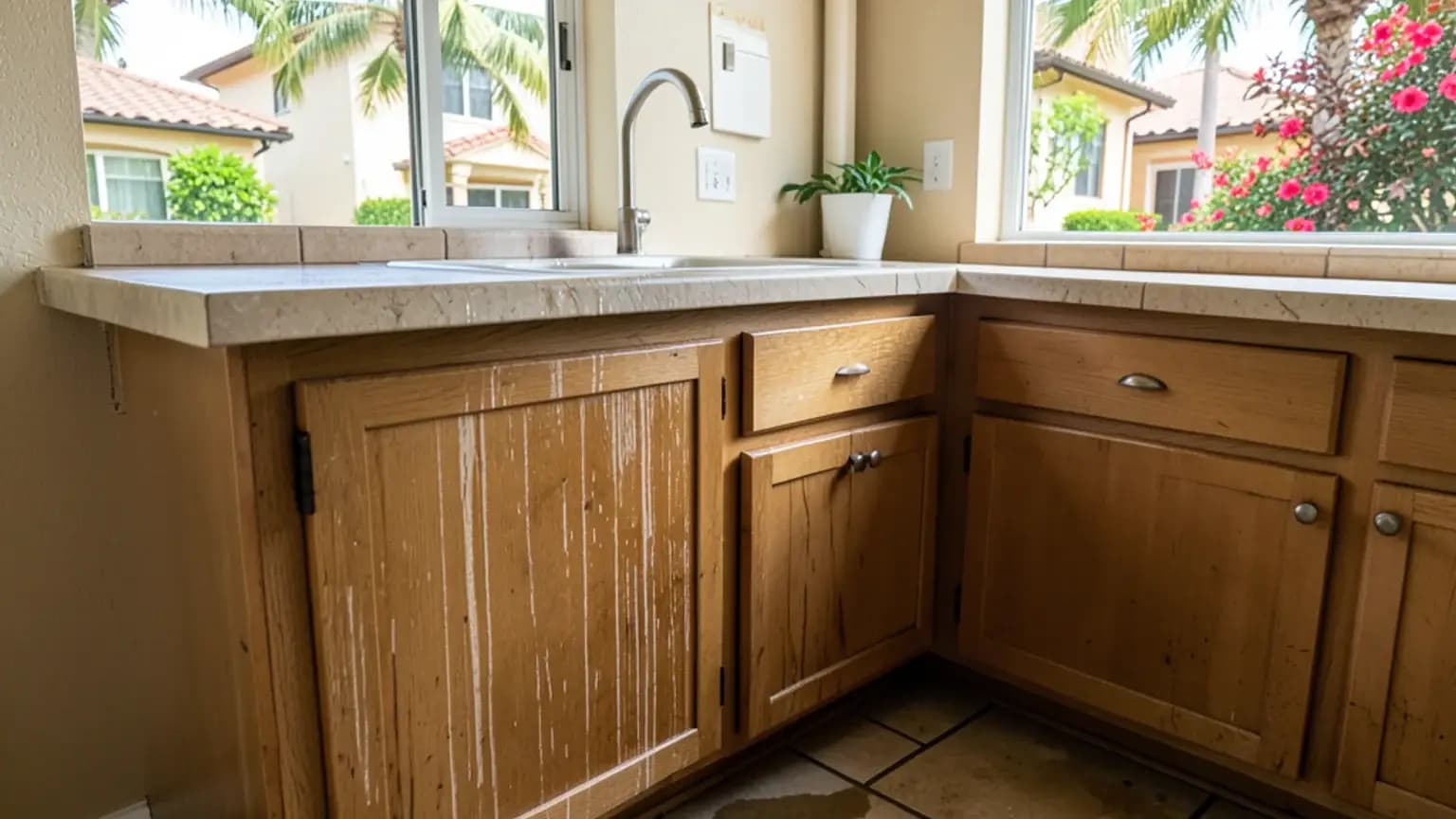 Water Damage claim scenario photograph