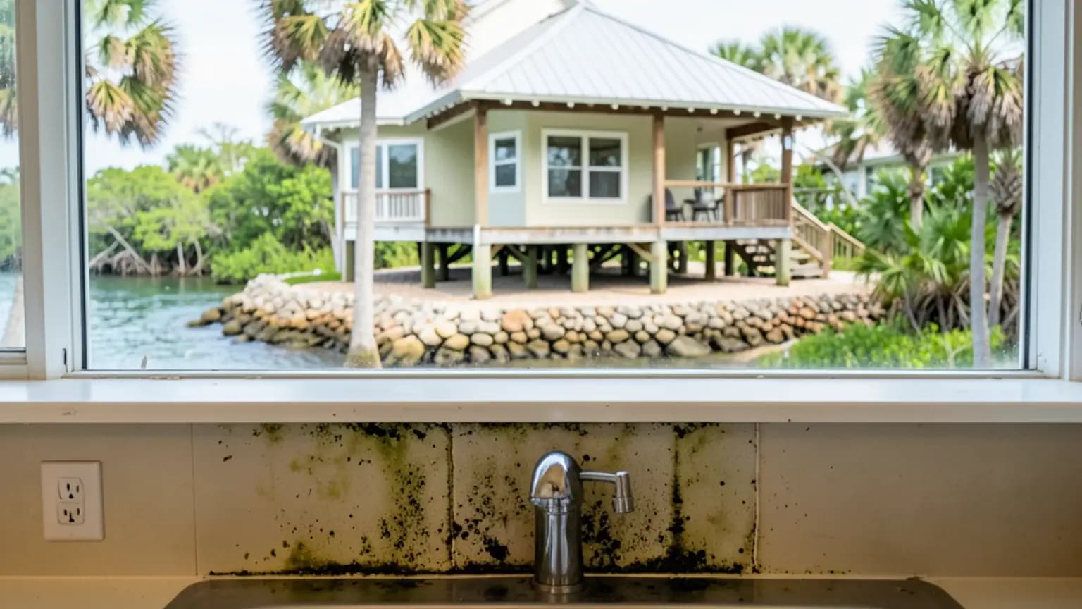 Wall Cavity Mold claim scenario photograph