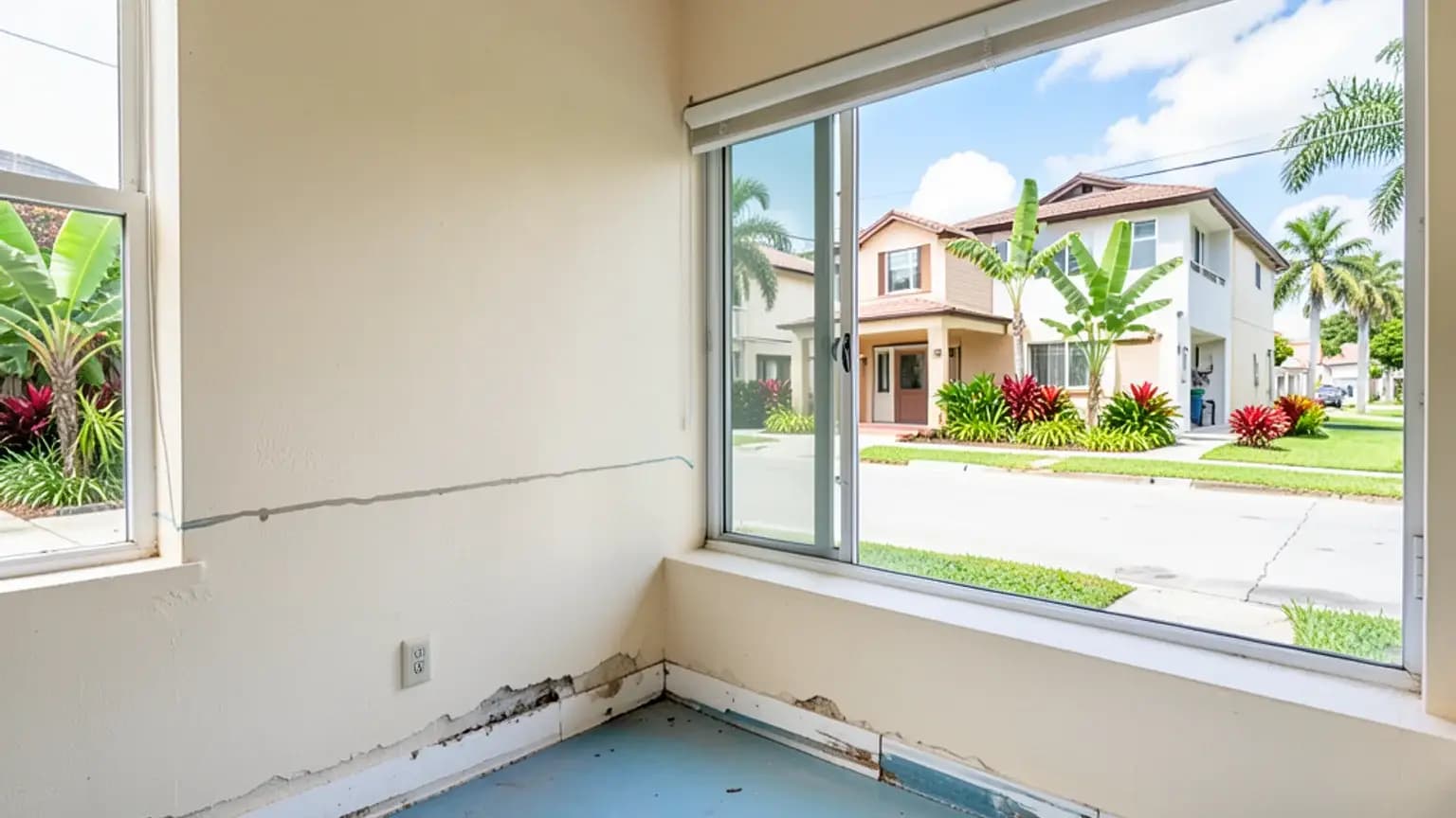 Hurricane Flood Damage claim scenario photograph