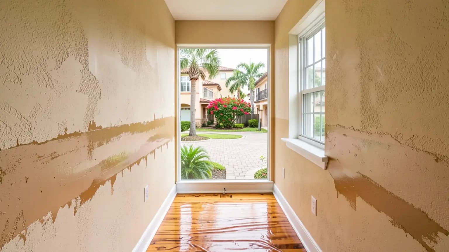 Flood Damage typical to Florida Fort Lauderdale claims.