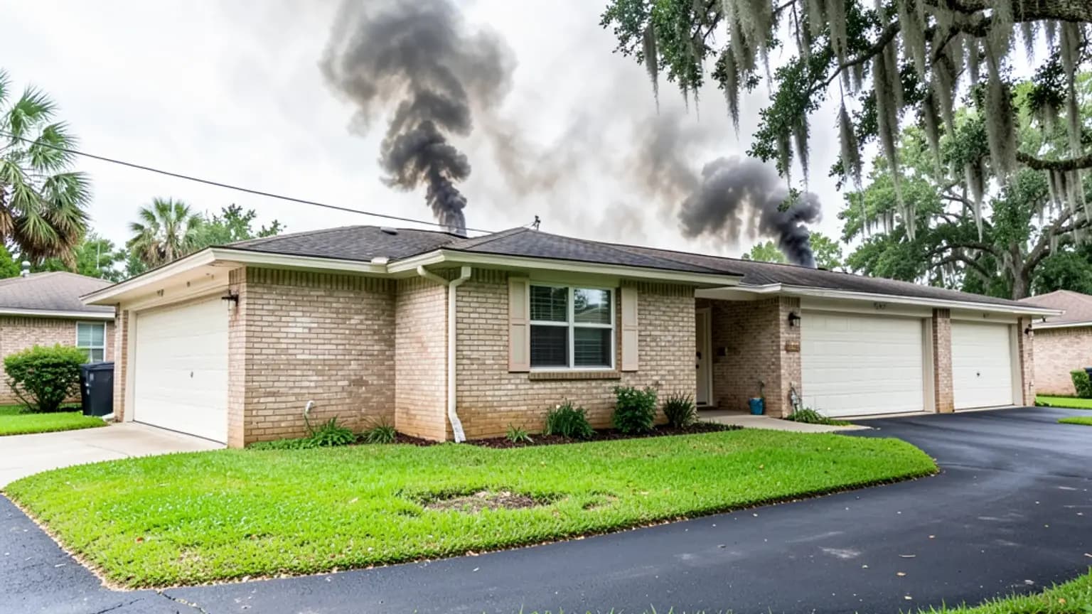 Kitchen Fire claim scenario photograph