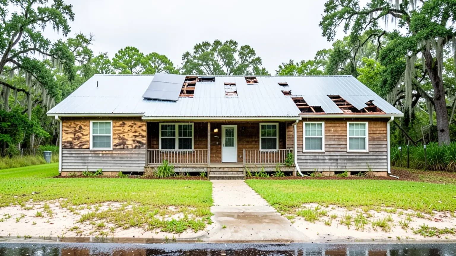 Hurricane Skylight Failure claim scenario