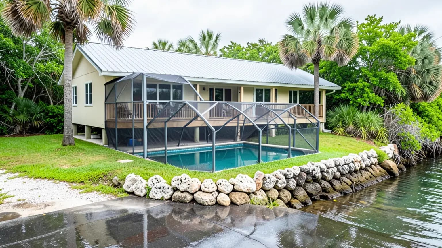 Wind Damage to Fascia and Soffit claim scenario photograph