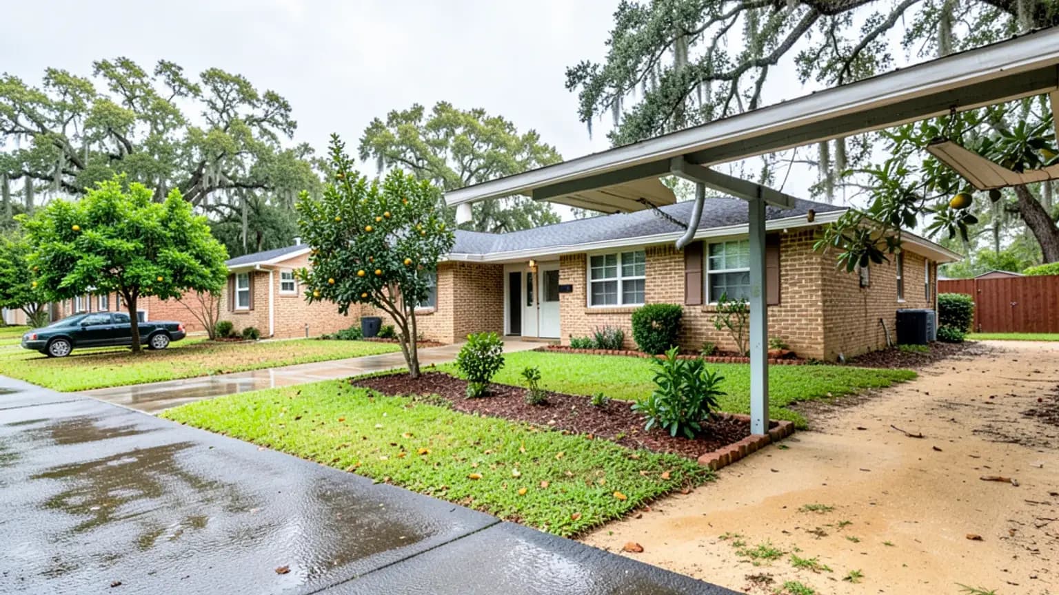 Hurricane Damage claim scenario photograph