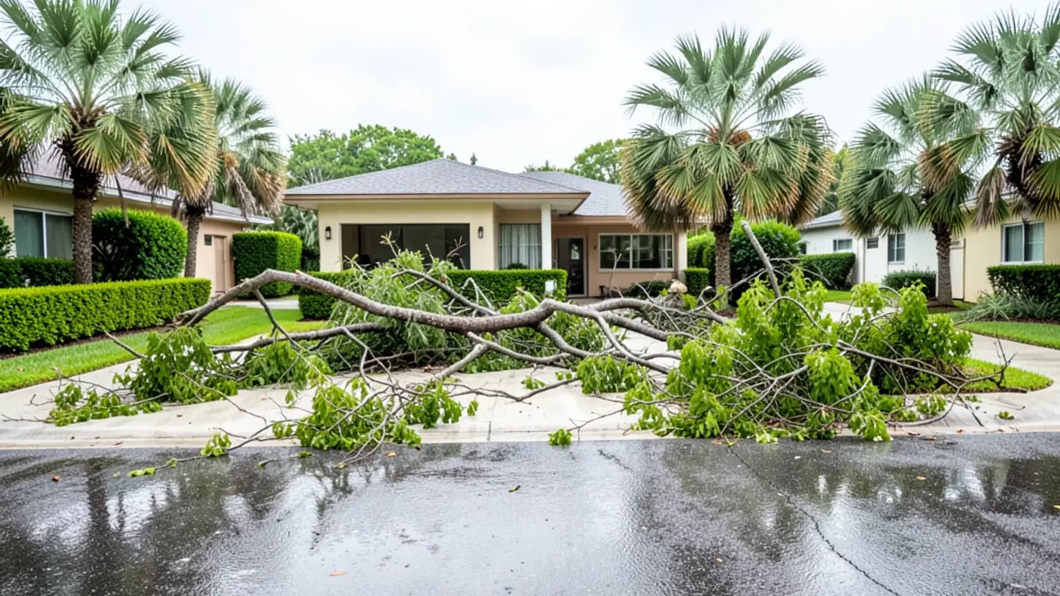 Tree Impact claim scenario photograph