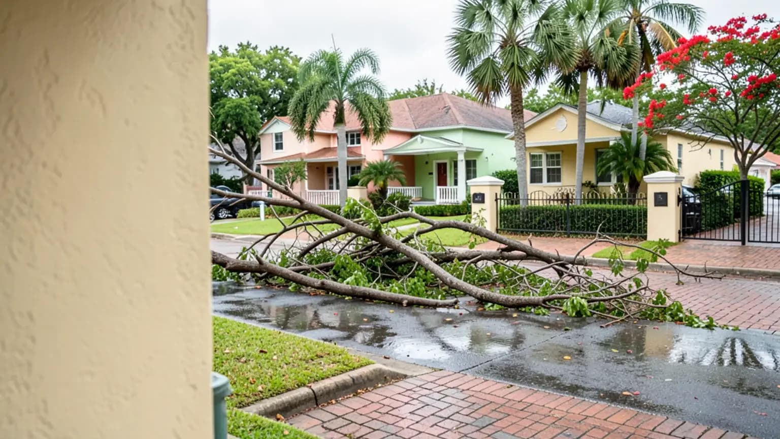 Tree on Detached Garage claim scenario