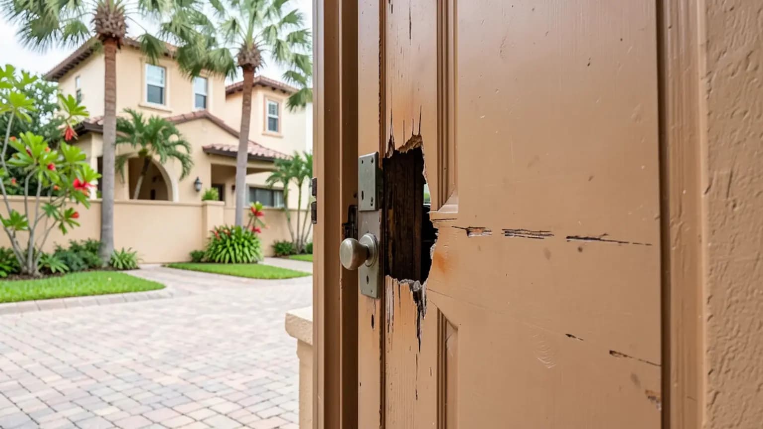 Firearms theft exceeded unscheduled sublimit.