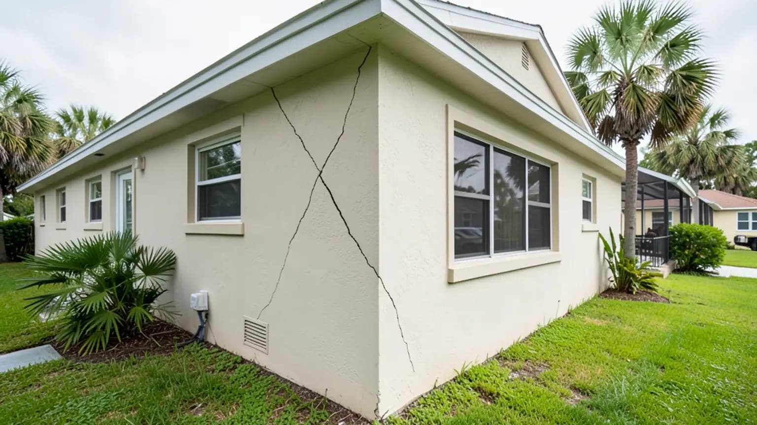 Major Sinkhole Foundation Damage claim scenario