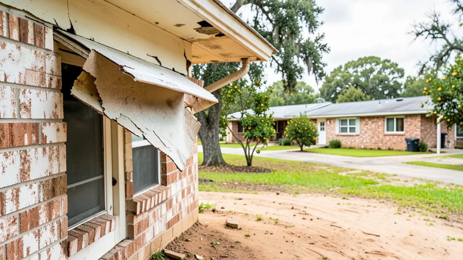 Wind Window Damage claim scenario photograph