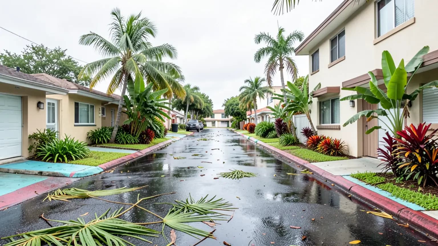Hurricane Wilma storm impact photograph