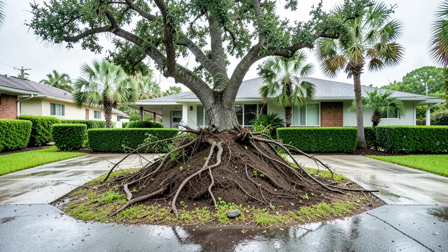Hurricane Michael storm impact photograph