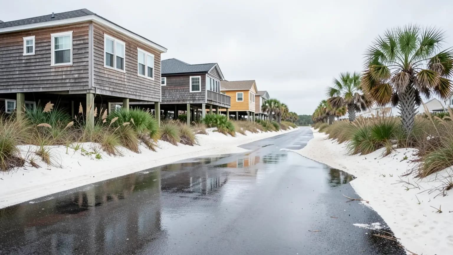 Hurricane Helene storm impact photograph