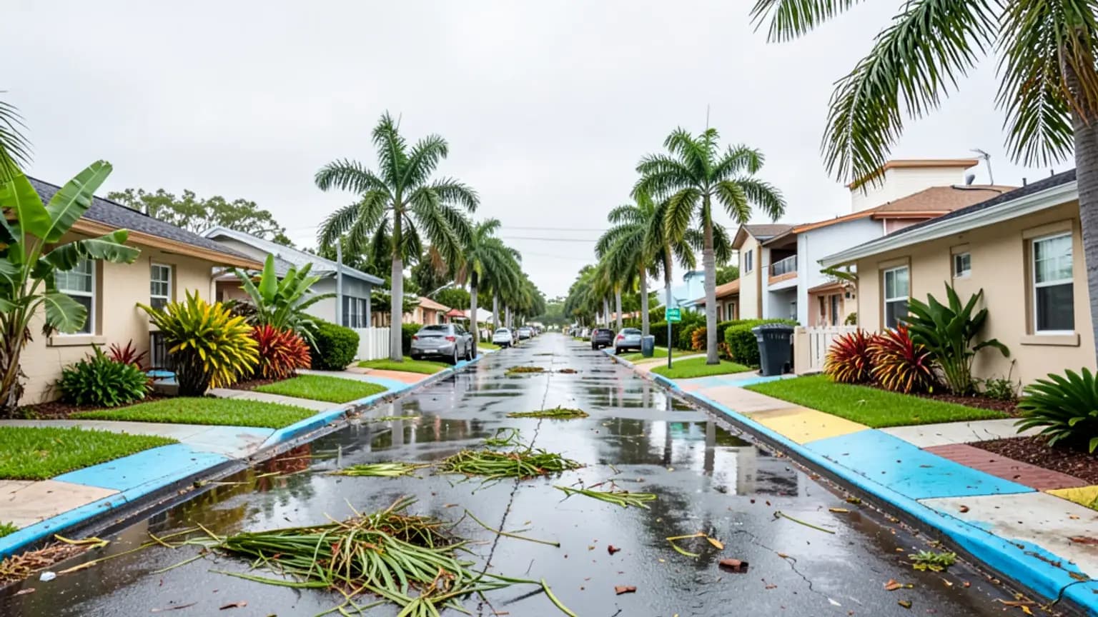 Hurricane Milton storm impact photograph