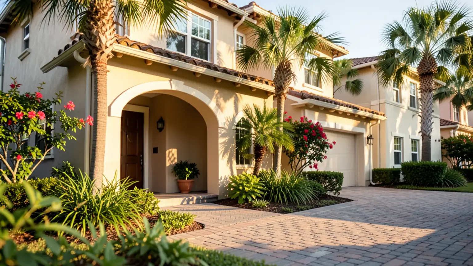 Palm Beach County property exterior — local context for the Wellington equestrian-facility claim.