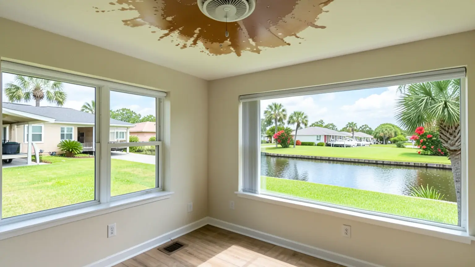 Water heater leak damage denied as gradual. body image 1