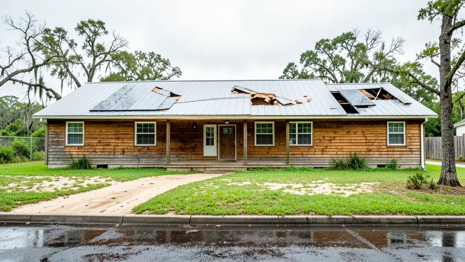 Hurricane Pool Cage Damage Florida Claim Guide. body image 1