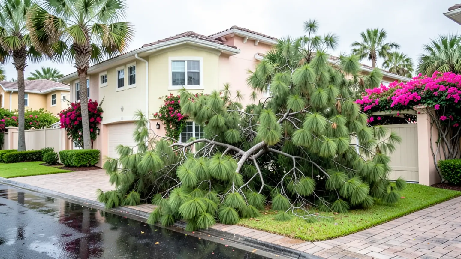 Neighbor's tree service damaged my property. body image 1
