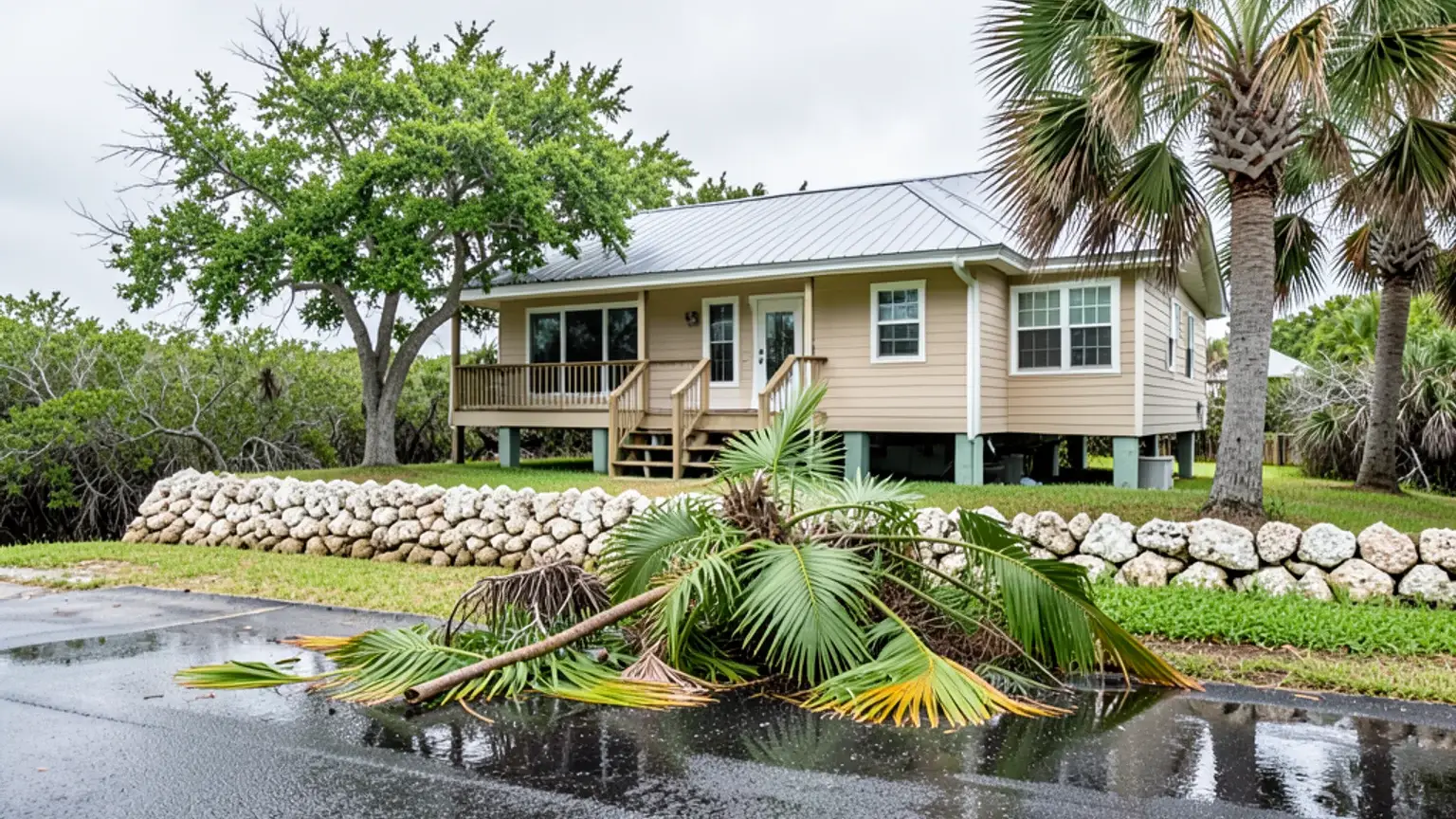 Tree on Vehicle in Driveway Florida Claim Guide. body image 1