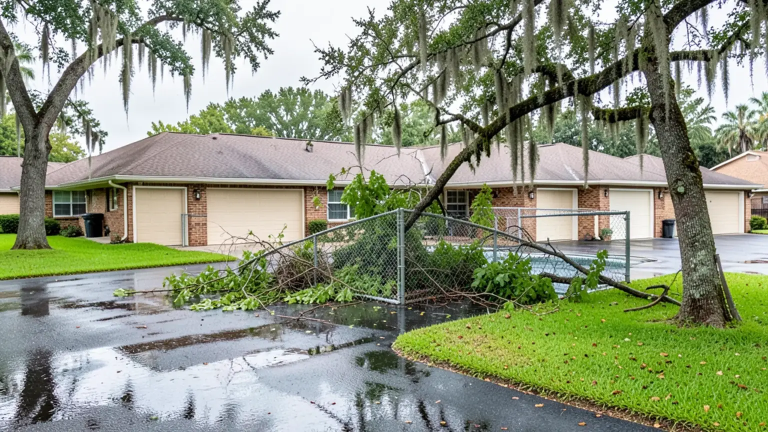 Utility company tree fell on my property. body image 1